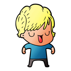 cartoon woman talking