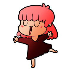 cartoon woman
