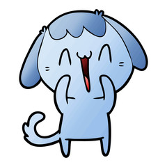 cartoon laughing dog
