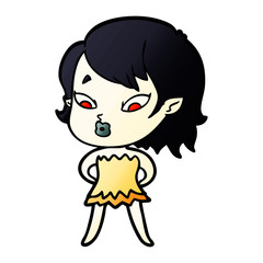 cute cartoon vampire girl