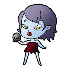 cute cartoon vampire girl