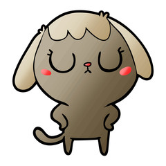 cute cartoon dog