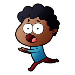 cartoon man gasping in surprise