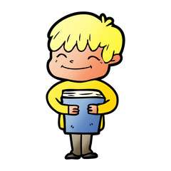cartoon happy boy