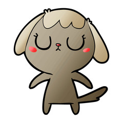 cute cartoon dog