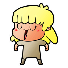 cartoon woman