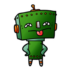 cartoon robot