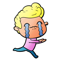 cartoon man crying