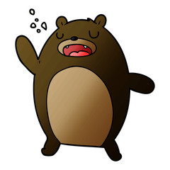 funny cartoon bear
