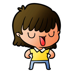 cartoon woman