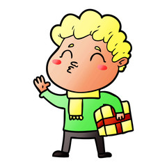 cartoon man pouting