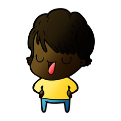 cartoon woman talking