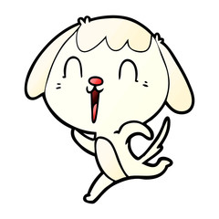 cute cartoon dog crying