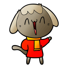 cute cartoon dog