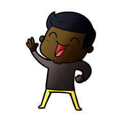 cartoon man laughing