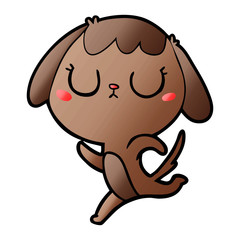 Obraz premium cute cartoon dog