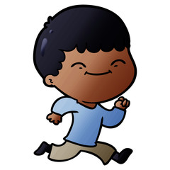 cartoon happy boy