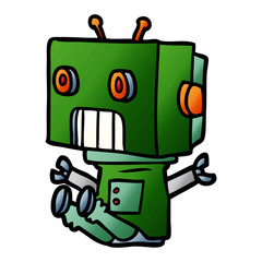cartoon robot