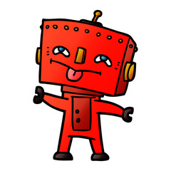 cartoon robot