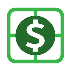 Dollar sign money icon