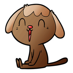 cute cartoon dog