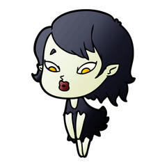 cute cartoon vampire girl