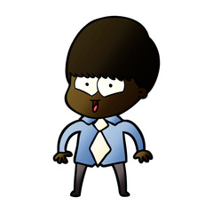 cartoon happy boy