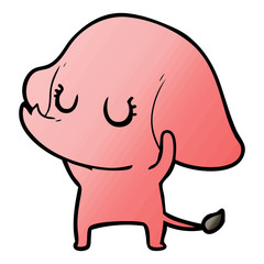 Fototapeta premium cute cartoon elephant