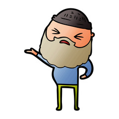 cartoon man with beard