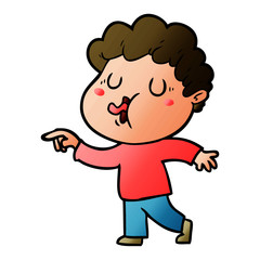 cartoon man singing