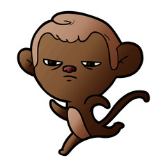 Obraz na płótnie Canvas cartoon monkey