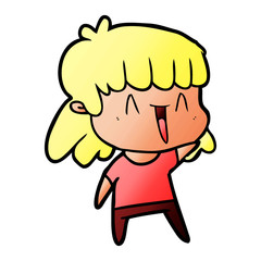 cartoon woman