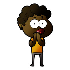 cartoon man gasping in surprise