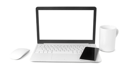 Fototapeta na wymiar laptop isolated on white