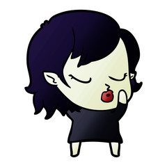 cute cartoon vampire girl