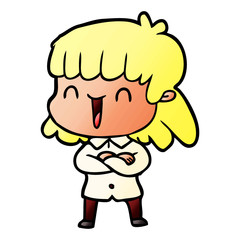 Obraz premium cartoon woman