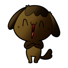 Obraz premium cute cartoon dog