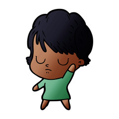 cartoon woman