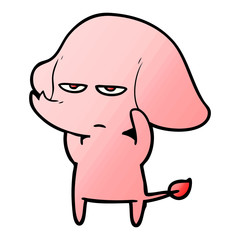 annoyed cartoon elephant
