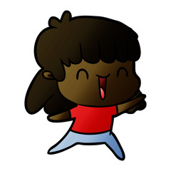 cartoon woman