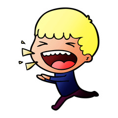 cartoon laughing man
