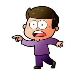 cartoon shocked man