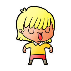 cartoon woman