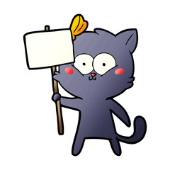Obraz premium cartoon cat
