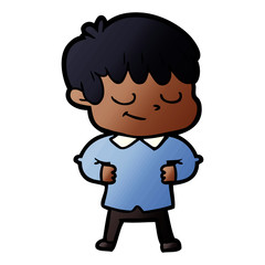 cartoon happy boy