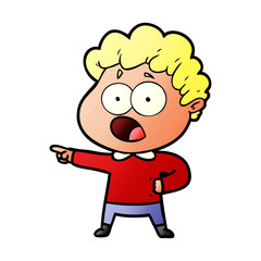 cartoon man gasping in surprise