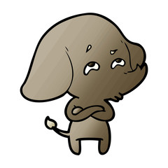 cartoon elephant remembering
