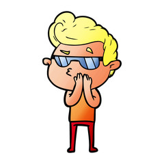 cartoon cool guy