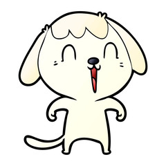 cute cartoon dog