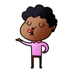 cartoon man singing